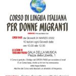 Corso di lingua italiana per donne migranti